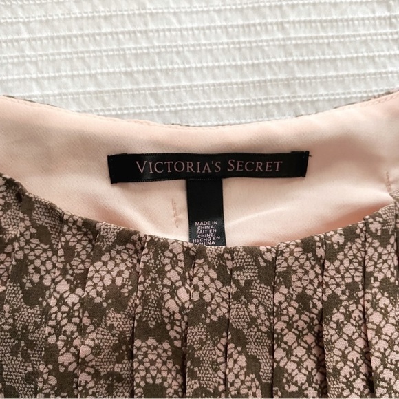 VICTORIA’S SECRET PINK PLEATED SLEEVELESS BABYDOLL MINI DRESS - S - Picture 7 of 10